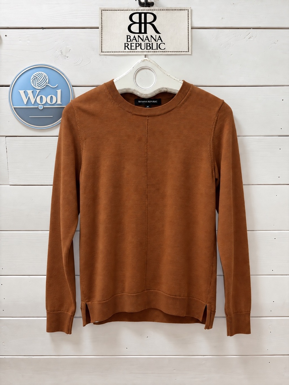 Banana Republic 100% Merino Wool Sweater – Brown – Size M